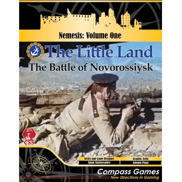 CSS The Little Land box front showing Soviet naval infantry artwork for the Battle of Novorossiysk.