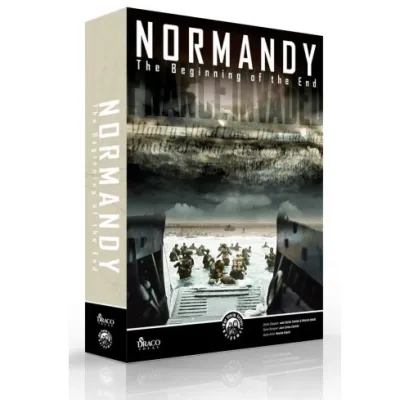 Normandy: The Beginning of the End box showing soldiers landing from a boat.