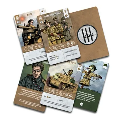 Italian unit, general, and support cards from the 2GM Italy expansion.