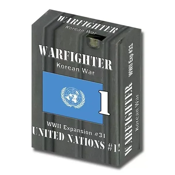 Warfighter Korean War Expansion #31 United Nations #1 box with UN flag design.