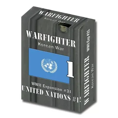 Warfighter Korean War Expansion #31 United Nations #1 box with UN flag design.