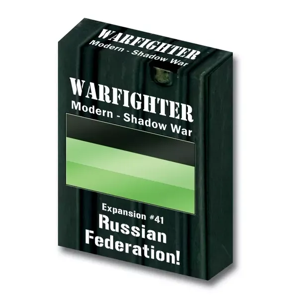 Warfighter Shadow War Expansion #41 Russian Federation box with green night-vision flag image.