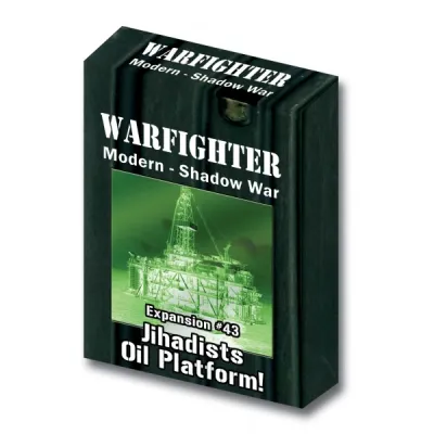 Warfighter Shadow War Expansion #43 Jihadists Oil Platform box with green night-vision oil rig image.