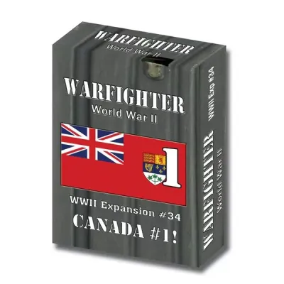 Warfighter WWII Expansion #34 Canada #1 box with Canadian Red Ensign flag design.
