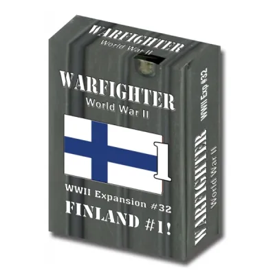Warfighter WWII Expansion #32 Finland #1 box with Finnish flag design.