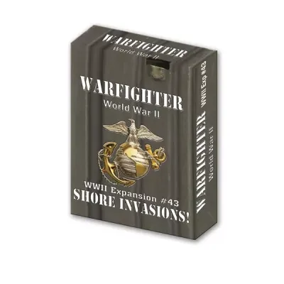 Warfighter WWII Expansion #43 Shore Invasions box with amphibious assault emblem.