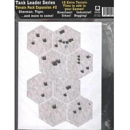 Tank Leader Terrain Tile Pack #2 showing winter terrain tiles and pack details.