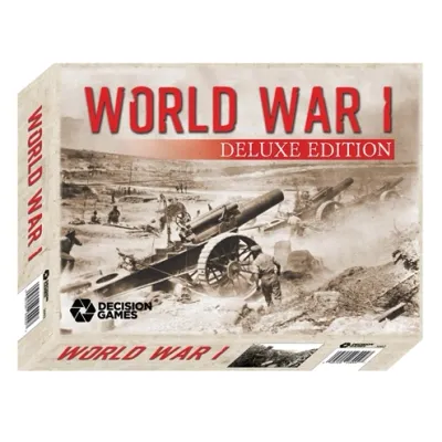 World War I Deluxe Edition box front with artillery crew and trench warfare photograph.