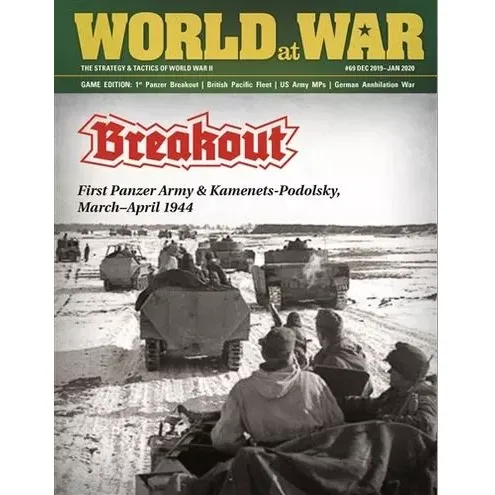 World at War #69 cover for Breakout, showing German armoured vehicles moving through snowy terrain.