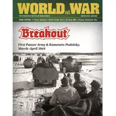 World at War #69 cover for Breakout, showing German armoured vehicles moving through snowy terrain.