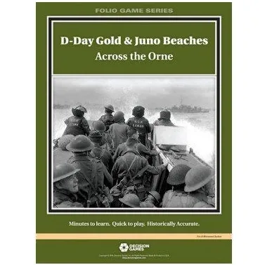 D-Day Gold &amp; Juno Beaches: Across the Orne folio cover with Allied troops landing from a beach assault craft.