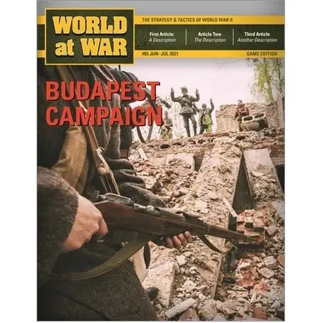 World at War #85 cover for Budapest Campaign, showing soldiers fighting among urban rubble.