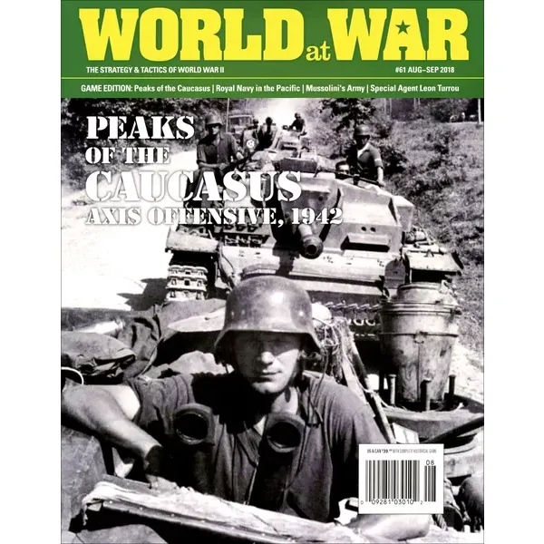 World at War #61 cover for Peaks of the Caucasus, showing German soldiers and an assault gun in 1942.