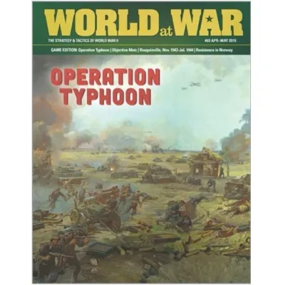 World at War #65 cover for Operation Typhoon, showing German troops and vehicles advancing through a burning battlefield.