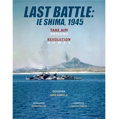 Last Battle: Ie Shima, 1945 cover with naval vessels offshore and the island in the background.