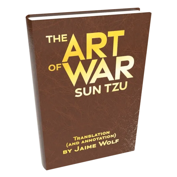 BattleTech: The Art of War book cover with brown faux-leather design and yellow title text.