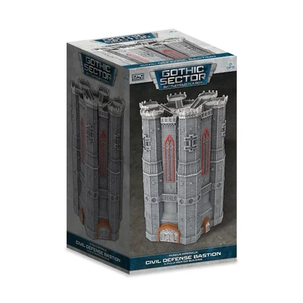 Battlefield in a Box Gothic Sector Civil Defense Bastion terrain box.