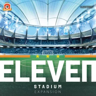 Eleven Stadium Expansion box cover showing a football stadium interior.