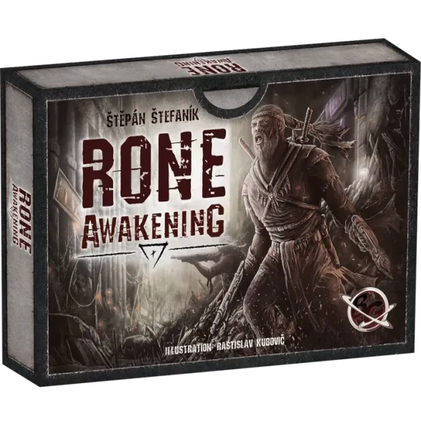RONE: Awakening expansion box cover showing a post-apocalyptic warrior with birds in a ruined landscape.