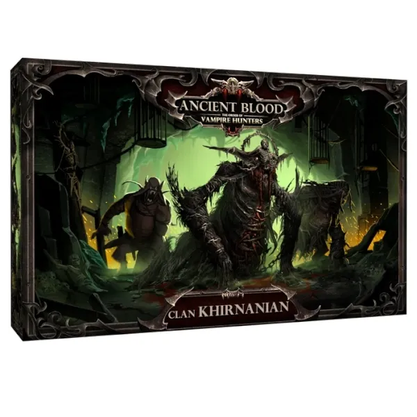 Khirnanian Clan Expansion box cover with monstrous vampires in a green-lit gothic ruin.