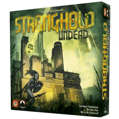 Stronghold: Undead box cover showing Pearl Keep under siege by undead forces.