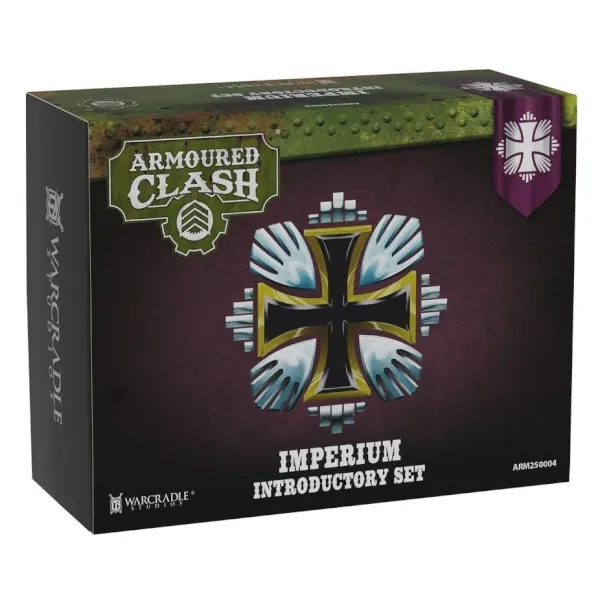 Armoured Clash Imperium Introductory Set box with Imperium faction emblem.