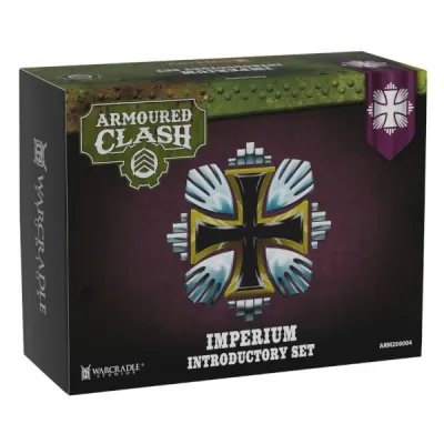 Armoured Clash Imperium Introductory Set box with Imperium faction emblem.