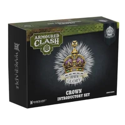Armoured Clash Crown Introductory Set box with crown emblem and Glory faction branding.