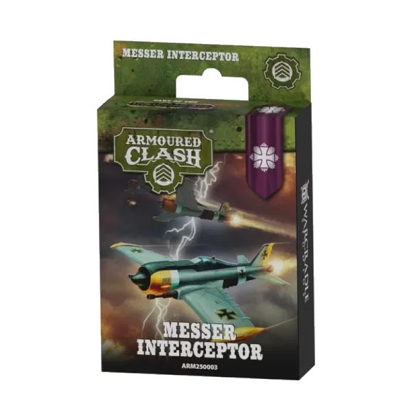 Armoured Clash Messer Interceptor box showing Imperium aircraft in flight.