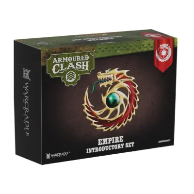 Armoured Clash Empire Introductory Set box with dragon faction emblem.