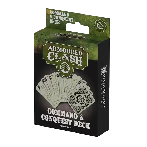Armoured Clash Command &amp; Conquest Deck box with card preview.