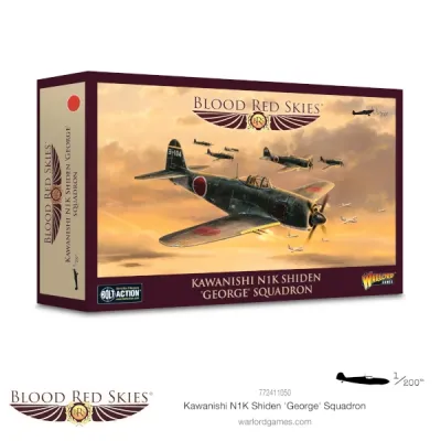 Blood Red Skies: Kawanishi N1K2-J Shiden-Kai ‘George’ Squadron Blood Red Skies Kawanishi N1K Shiden ‘George’ Squadron box showing Japanese fighters in flight.
