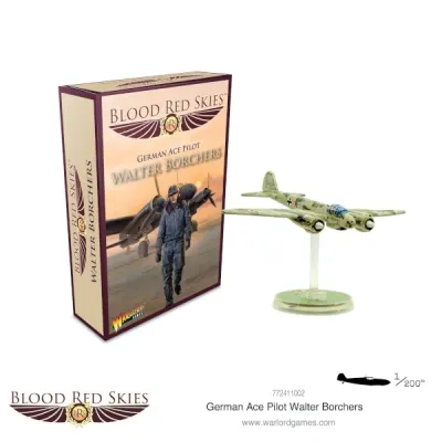 Walter Borchers ace expansion with painted Ju 88C aircraft, flying base and product box.
