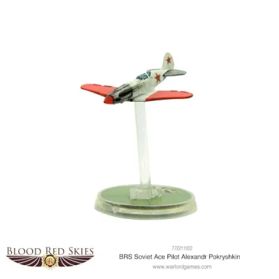 Painted Blood Red Skies MiG-3 aircraft for Soviet ace pilot Alexandr Pokryshkin.