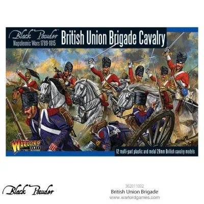 Black Powder Napoleonic Wars British Union Brigade Cavalry box with cavalry charge artwork.
