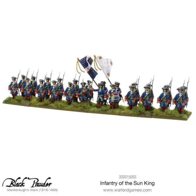 Painted Infantry of the Sun King miniatures for Black Powder Marlborough’s Wars.