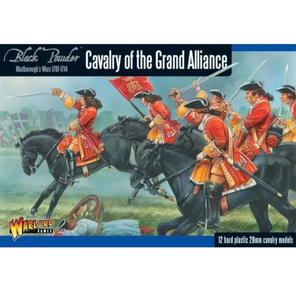 Black Powder Marlborough’s Wars Cavalry of the Grand Alliance box with mounted battle artwork.