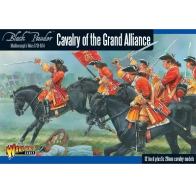 Black Powder Marlborough’s Wars Cavalry of the Grand Alliance box with mounted battle artwork.