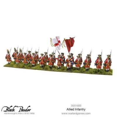 Painted Infantry of the Grand Alliance miniatures for Black Powder Marlborough’s Wars.
