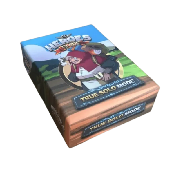 Box front: Heroes of the Shire True Solo Mode expansion box with adventurer artwork.