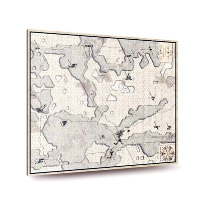 Battles of Napoleon Vol I Eylau 1807 Mounted Map