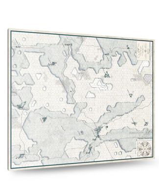 Battles of Napoleon Vol I Eylau 1807 Mounted Map