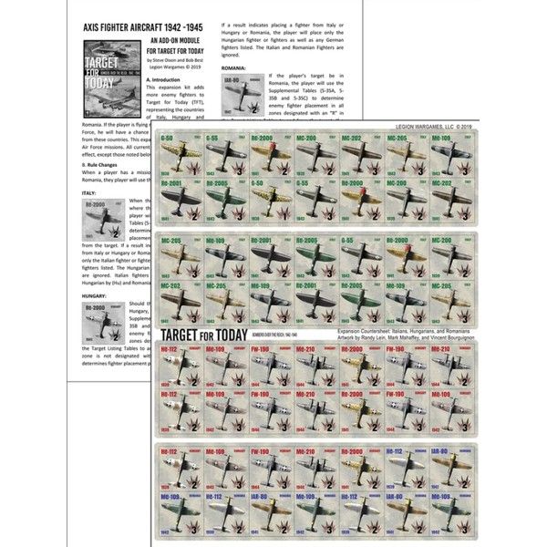 Target for Today Expansion Axis Fighters 1942 - 45