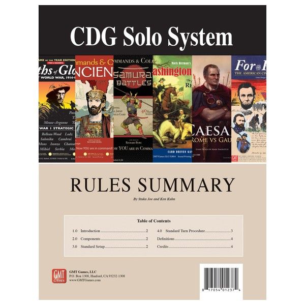 CDG Solo System Pack 1 GMT