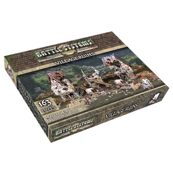 Village Ruins - Battle Systems -28-30mm scenery