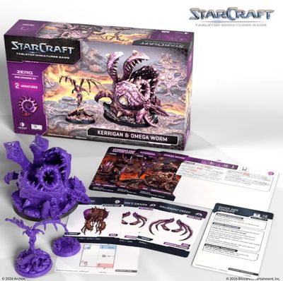 Starcraft the Miniatures Game Zerg Kerrigan &amp; Omega Worm