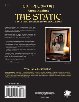 Call of Cthulhu Alone against the Static Hardcover