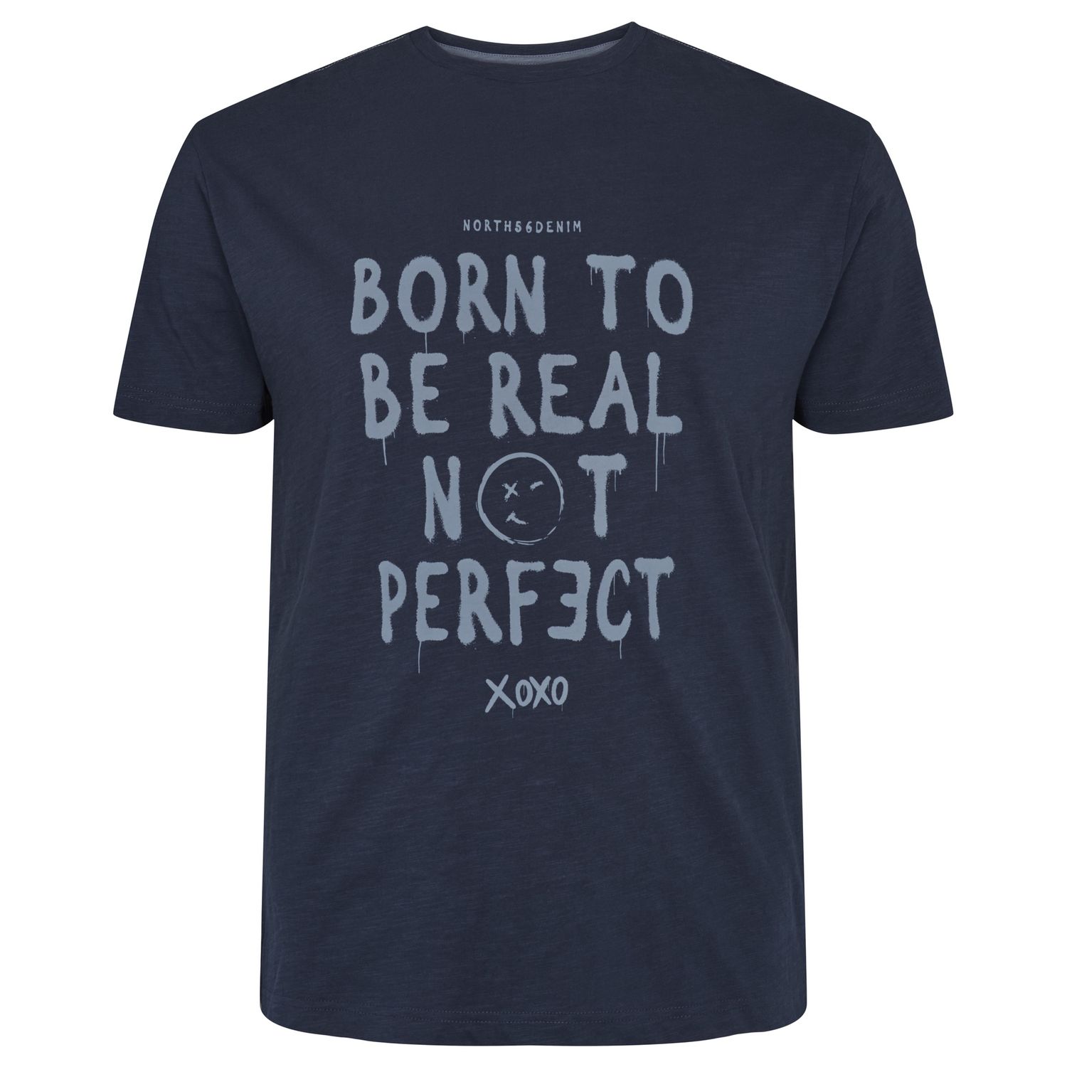 North 56Denim Real Not Perfect T-Shirt, Color: 0591 Black Iris, Size: 2X