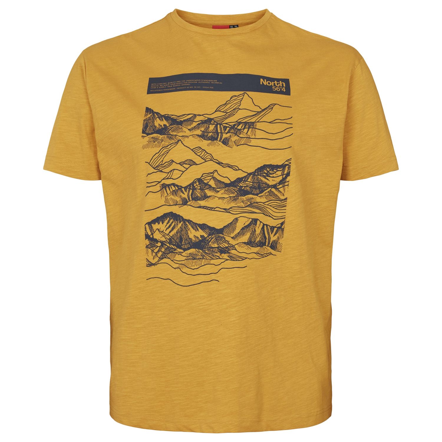 North 56°4 Nordic Tundra T-shirt, Color: 0403 Harvest Gold, Size: 2X