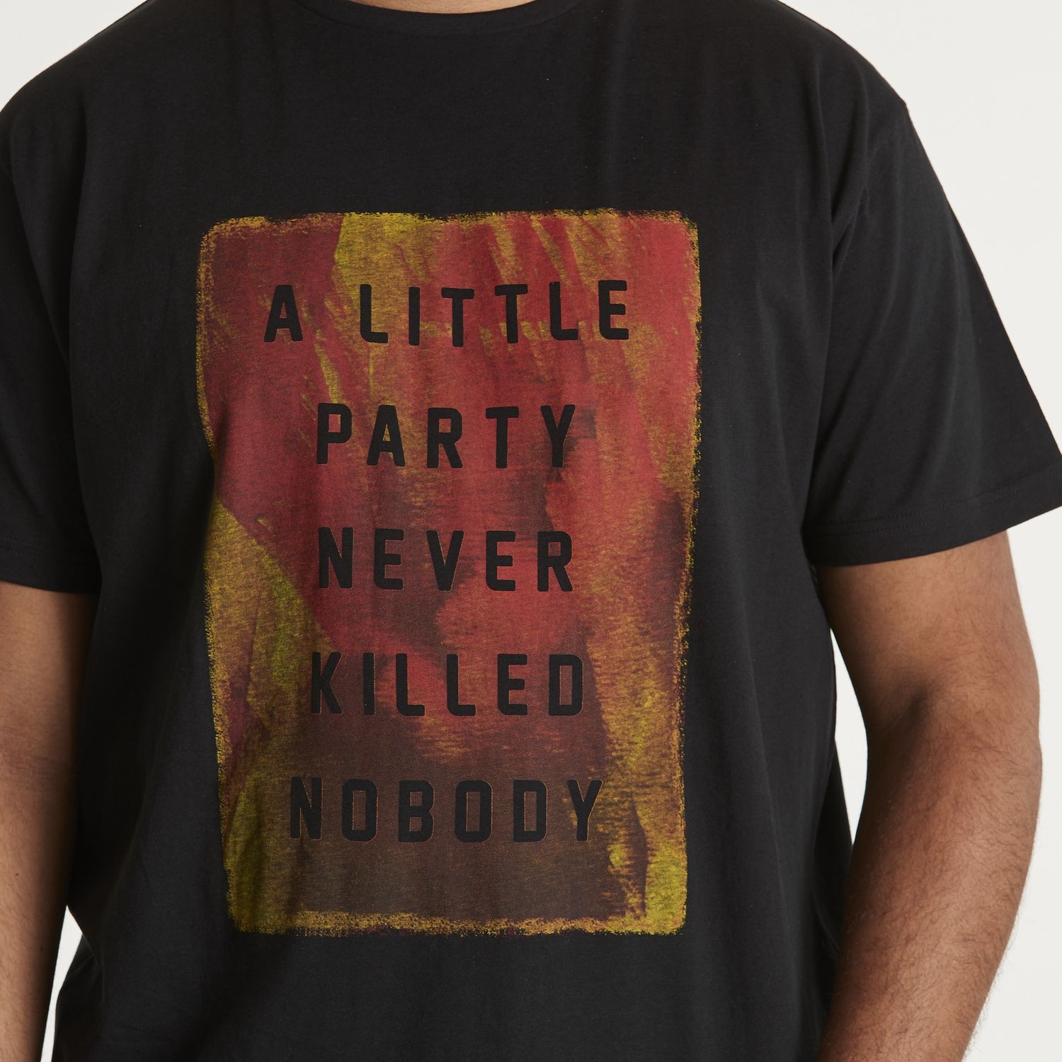 North 56Denim A Little Party SS T-Shirt, Color: 0099 Black, Size: 1X